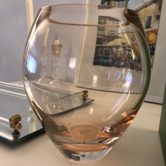 SOLD Kate spade pink glass vase - Picture 5 of 6